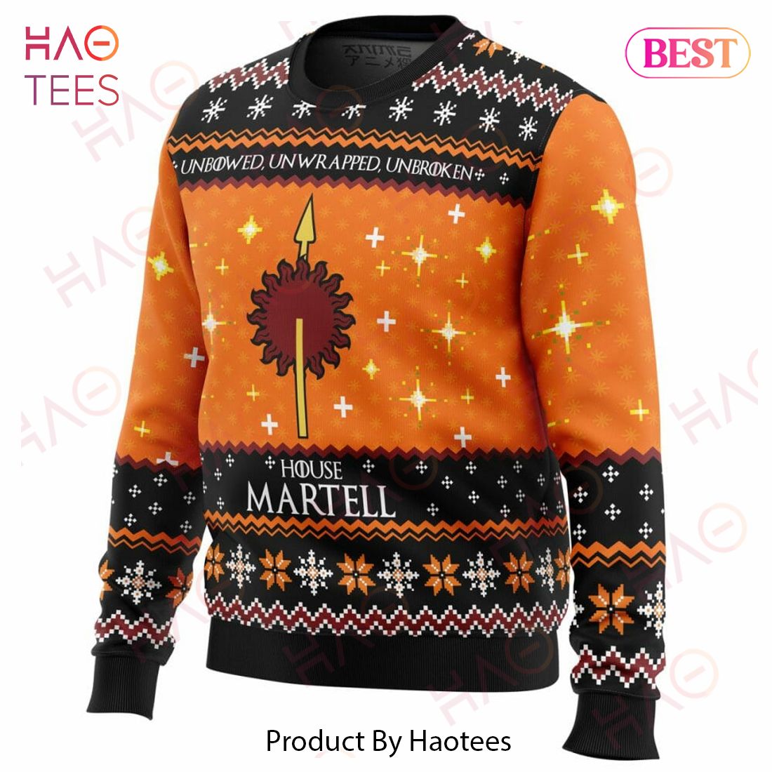 Game of Thrones House Martell Ugly Christmas Sweater Game of Thrones House Martell Ugly Christmas Sweater