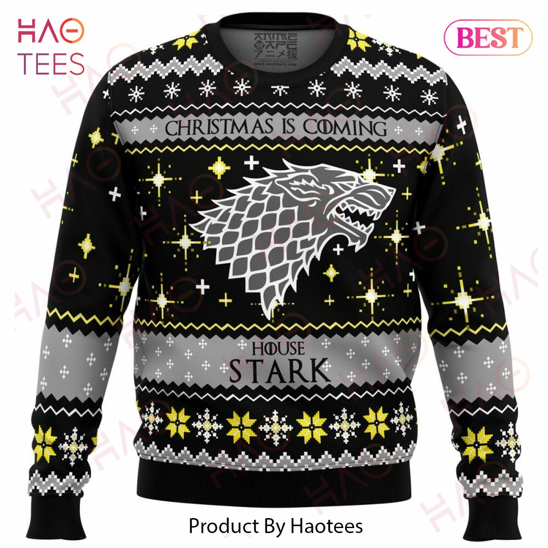 Game of Thrones House Stark Ugly Christmas Sweater Game of Thrones House Stark Ugly Christmas Sweater