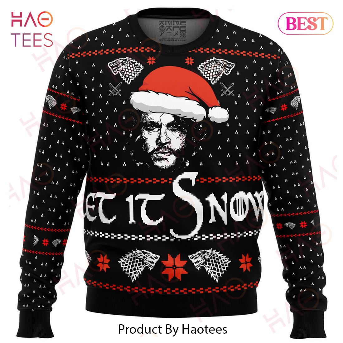 Game of Thrones Let it Snow Ugly Christmas Sweater Game of Thrones Let it Snow Ugly Christmas Sweater