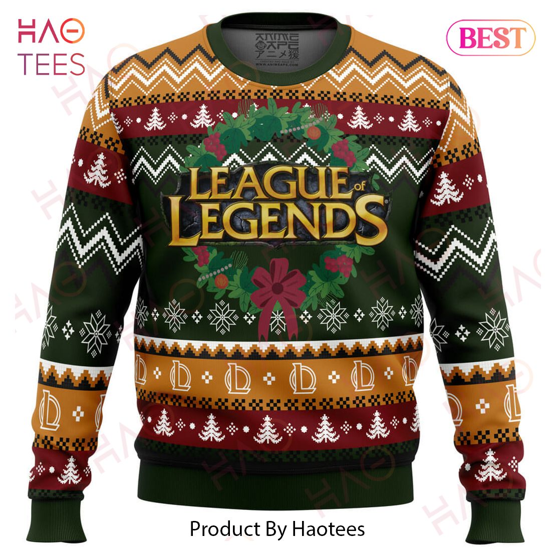 Game on Christmas League of Legends Ugly Christmas Sweater Game on Christmas League of Legends Ugly Christmas Sweater