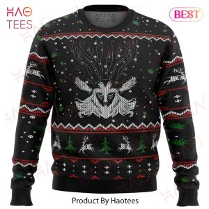 Ghibli Forest Spirit Ugly Christmas Sweater