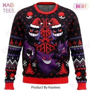 Ghosts Gengar Ghastly Pokemon Ugly Christmas Sweater