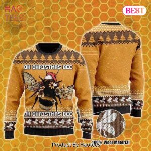 Gifury Bee Ugly Christmas Sweater Oh Christmas Bee Brown Sweater Bee Sweater 2022