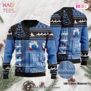 Gifury Bowling Ugly Christmas Sweater Watch Em Fall And Weep Blue Sweater Bowling Sweater 2022