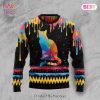 Gifury Cat Christmas Sweater Cat Santa Claws Cat Pattern Black Red Ugly Sweater Cat Ugly Sweater 2022