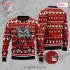 Gifury Cat Christmas Sweater Cat Santa Claws Cat Pattern Black Red Ugly Sweater Cat Ugly Sweater 2022
