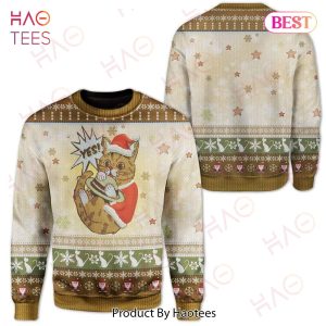 Gifury Cat Christmas Sweater Cat Yes Christmas And Cat Pattern Ugly Sweater Cat Ugly Sweater 2022