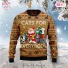 Gifury Cat Christmas Sweater Gifts Cats For Everybody Brown Ugly Sweater Cat Ugly Sweater 2022