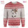 Gifury Cat Sweater Cat Scratch White Red Ugly Sweater Cat Ugly Sweater 2022
