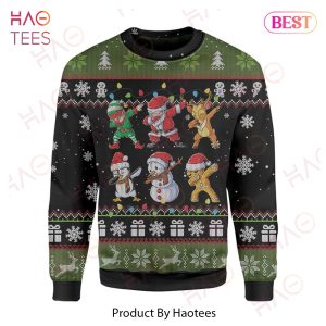 Gifury Christmas Ugly Sweater Santa Claus Elf Snowman Dabbing Sweater Elf Sweater 2022