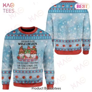 Gifury Gnome Christmas Ugly Sweater You Know You’re Norwegian When You Celebrates Christmas On Christmas Eve Sweater Gnome Apparel 2022