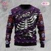 Gifury Halloween Sweater Wine Halloween Black Purple Ugly Sweater Halloween Ugly Sweater 2022