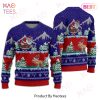 Gifury Hunting Ugly Christmas Sweater Reindeer Hunting Blue Sweater Hunting Sweater 2022