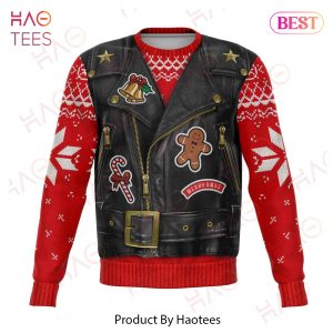 Gifury Motorcycle Ugly Christmas Sweater Christmas Oh What Fun It Is To Ride Biker Costume Red Sweater Motorcycle Sweater 2022