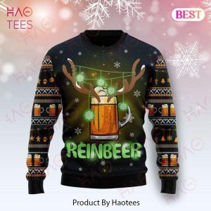 Gifury Reindeer Sweater Beer Sweater Reinbeer Beer Pattern Ugly Sweater Reindeer Ugly Sweater 2022
