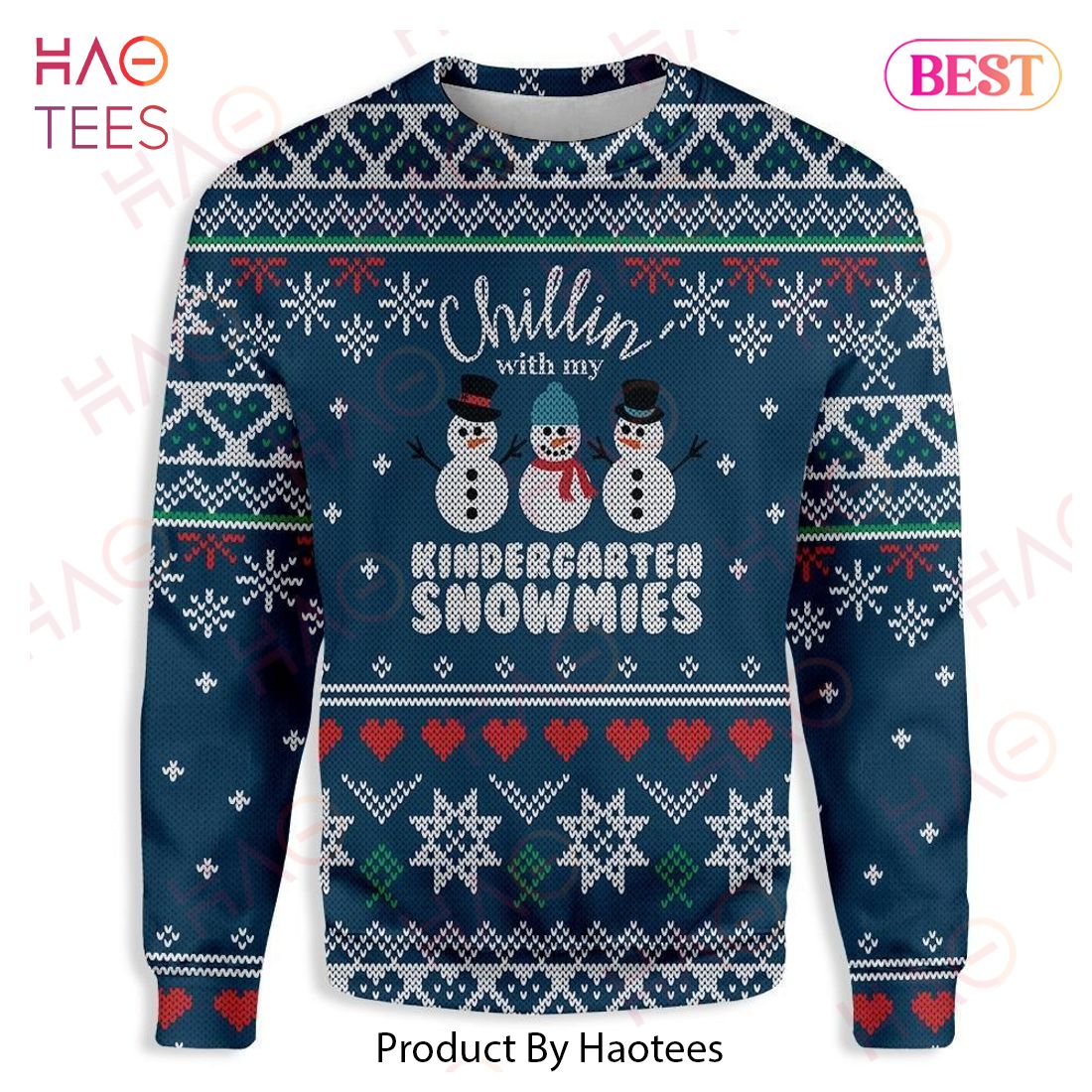 Gifury Teacher Christmas Sweater Chilling With My Kindergarten Snowmies Blue Ugly Sweater Teacher Ugly Sweater 2022 Gifury Teacher Christmas Sweater Chilling With My Kindergarten Snowmies Blue Ugly Sweater Teacher Ugly Sweater 2022