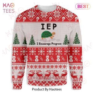 Gifury Teacher Christmas Sweater I Encourage Progress Teacher Turtle White Ugly Sweater Teacher Ugly Sweater 2022 Gifury Teacher Christmas Sweater I Encourage Progress Teacher Turtle White Ugly Sweater Teacher Ugly Sweater 2022