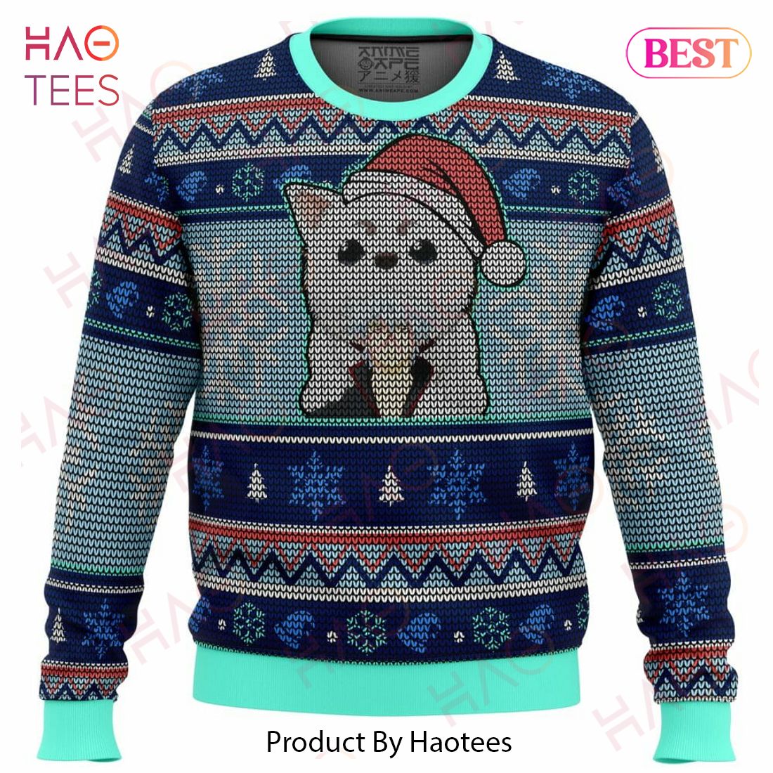 Gintama Gintoki and Sadaharu Ugly Christmas Sweater Gintama Gintoki and Sadaharu Ugly Christmas Sweater