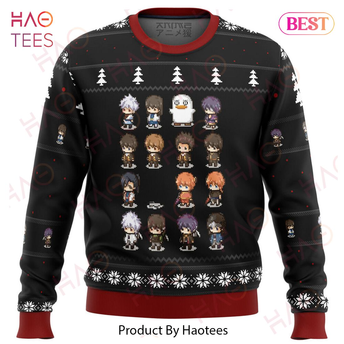 Gintama Sprites Ugly Christmas Sweater Gintama Sprites Ugly Christmas Sweater