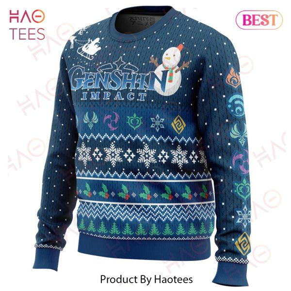 Happy Holidays Genshin Impact Ugly Christmas Sweater