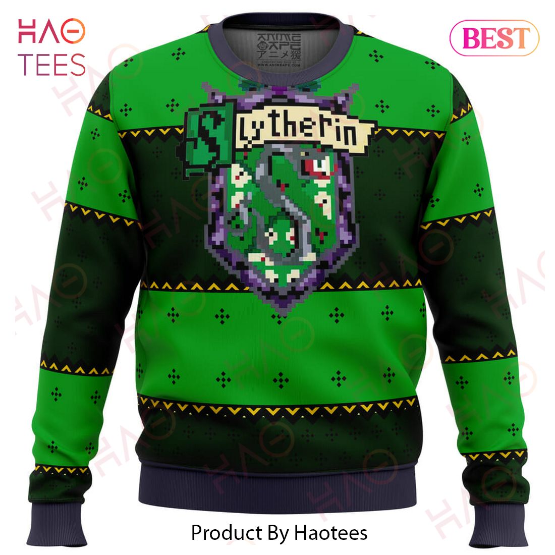 Harry Potter Slytherin Ugly Christmas Sweater