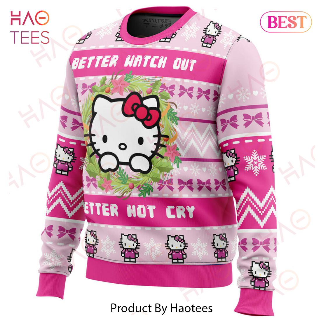Hello Kitty is Coming to Town Ugly Christmas Sweater Hello Kitty is Coming to Town Ugly Christmas Sweater