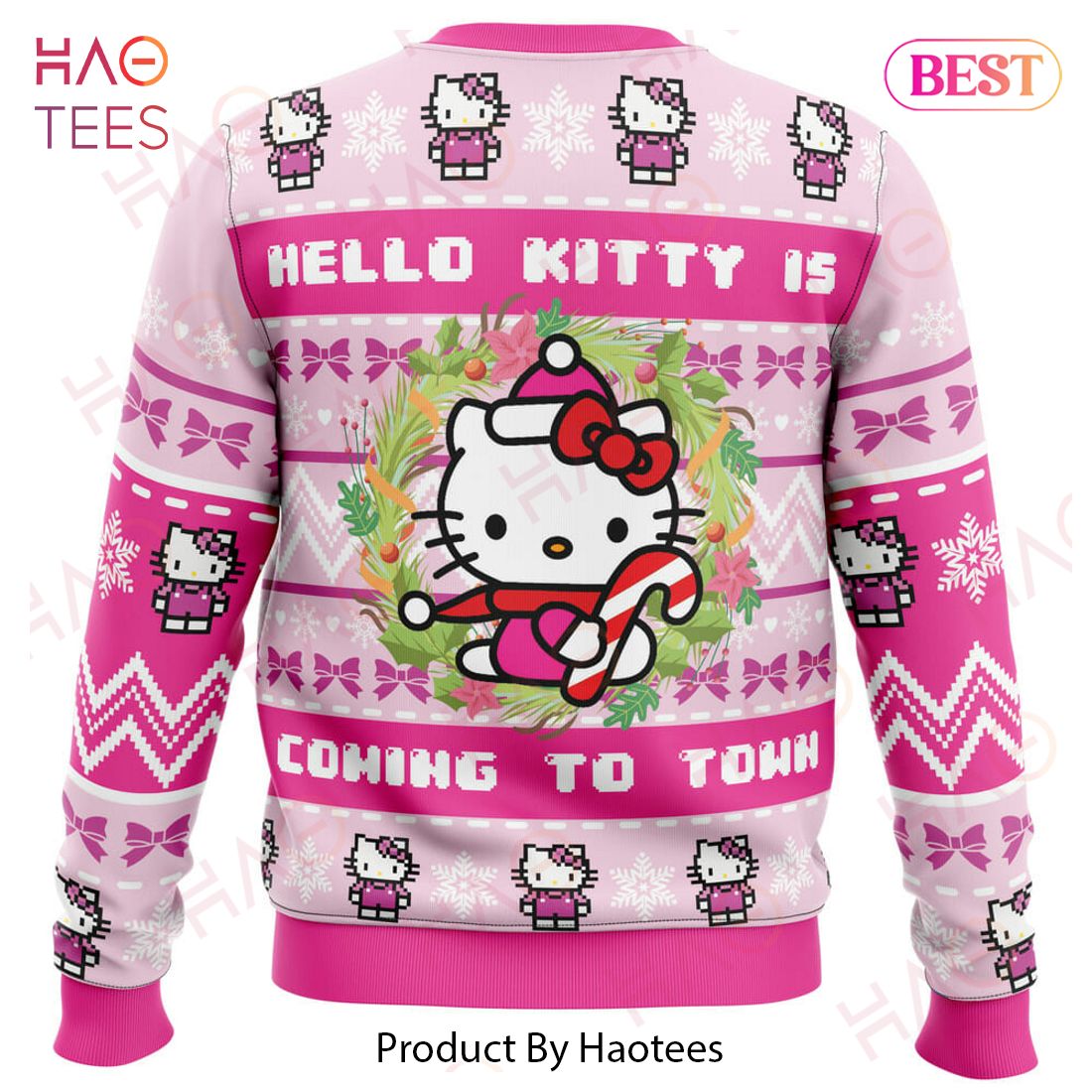 Hello Kitty is Coming to Town Ugly Christmas Sweater Hello Kitty is Coming to Town Ugly Christmas Sweater