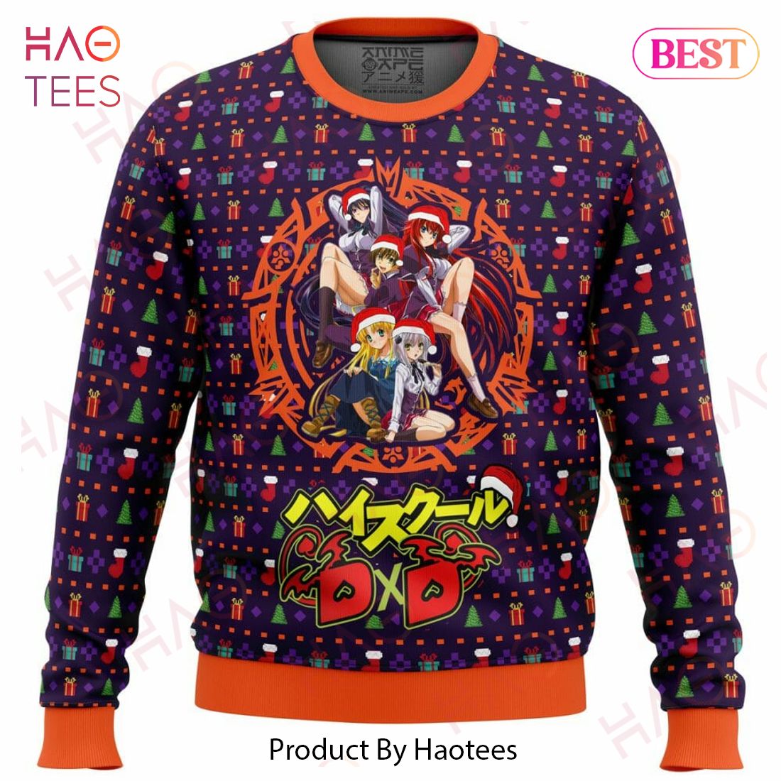 High School DXD Dreaming His Own Harem Ugly Christmas Sweater High School DXD Dreaming His Own Harem Ugly Christmas Sweater