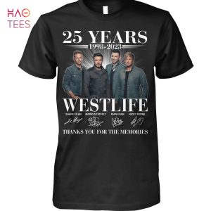 25 Years 1998-2023 Westlife Shirt Limited Edition