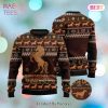 Horse Christmas Ugly Sweater Horse White Silhouette Brown Sweater 2022 Horse Christmas Ugly Sweater Horse White Silhouette Brown Sweater 2022