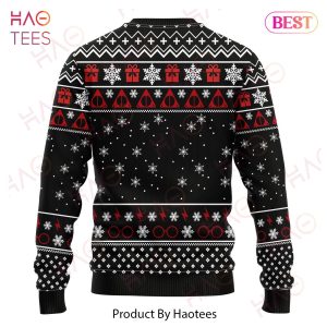 HP Christmas Sweater Friends Harry Ron Hermione Christmas Pattern Black Ugly Sweater 2022