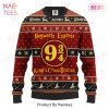HP Christmas Sweater Hogwarts 934 King’s Cross Station Red Black Ugly Sweater 2022
