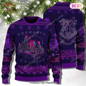 HP Sweater Hogwarts Is My Home Christmas Sweater Awesome HP Ugly Sweater Hogwarts Sweater 2022