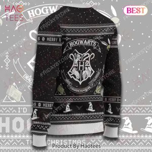 HP Sweater I’d Rather To Stay At HW Christmas Ugly Sweater Amazing HP Ugly Sweater 2022