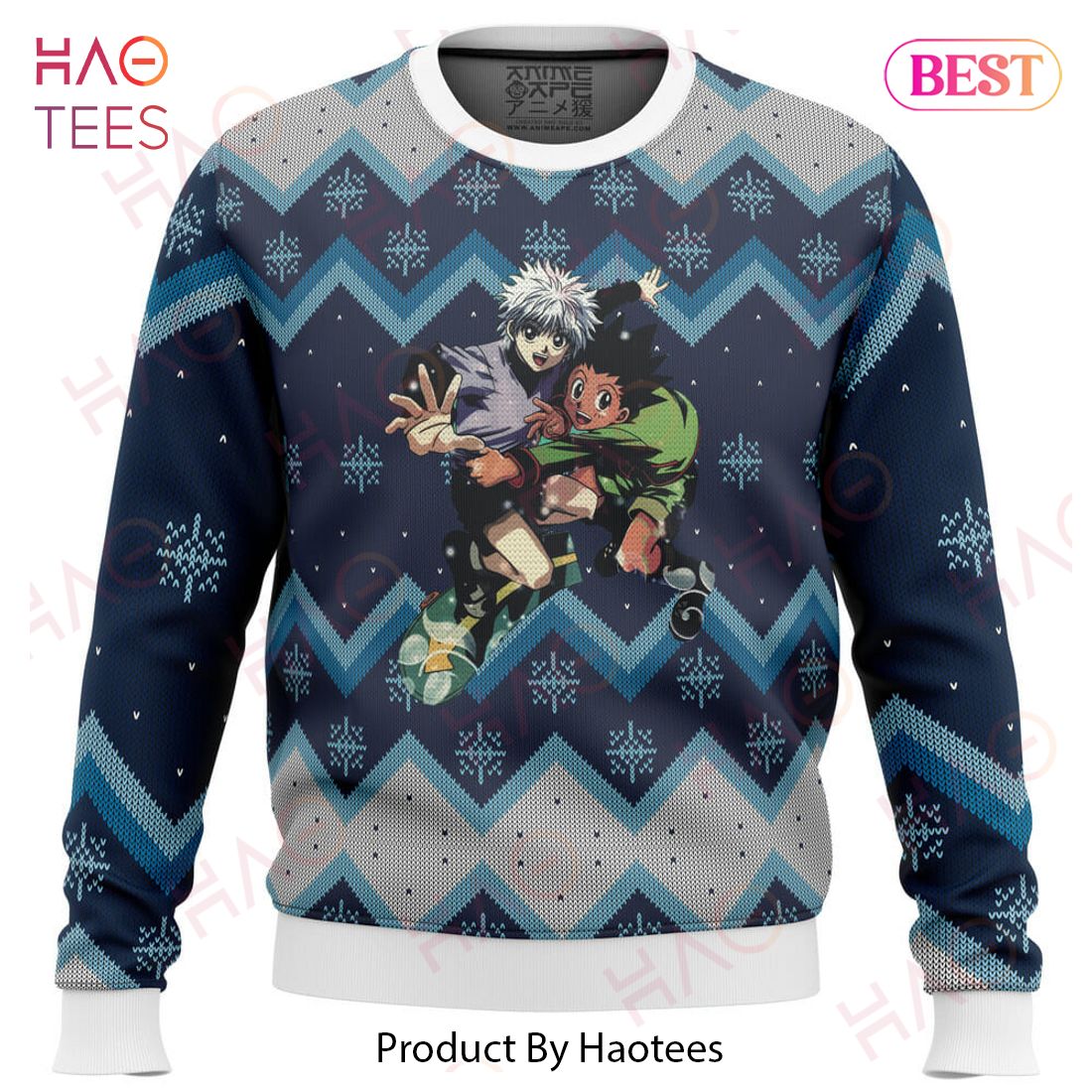 Hunter X Hunter Gon and Killua Ugly Christmas Sweater Hunter X Hunter Gon and Killua Ugly Christmas Sweater
