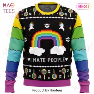 I Hate People Ugly Christmas Sweater