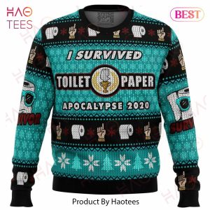 I Survived Toilet Paper Apocalypse 2020 Ugly Christmas Sweater