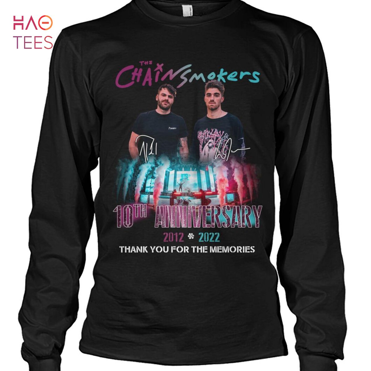 Chainsmokers 10 Anniversary 2012-2022 Shirt Chainsmokers 10 Anniversary 2012-2022 Shirt