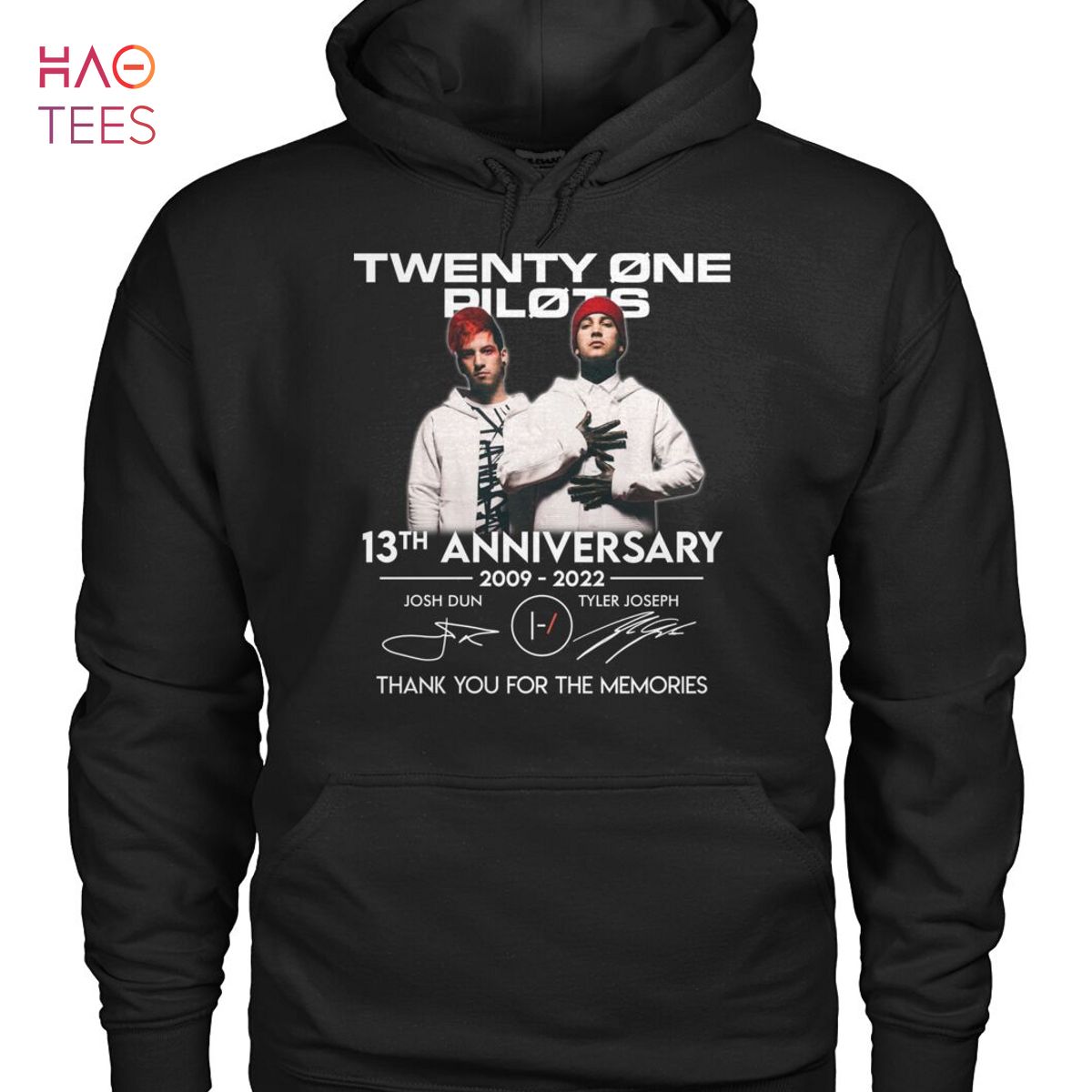 Twenty One Pilots 13 Anniversary 2009-2022 Shirt Twenty One Pilots 13 Anniversary 2009-2022 Shirt