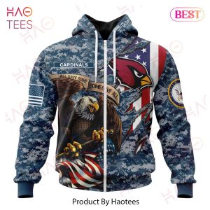 NFL Arizona Cardinals Honor US Navy Veterans 3D Hoodie
