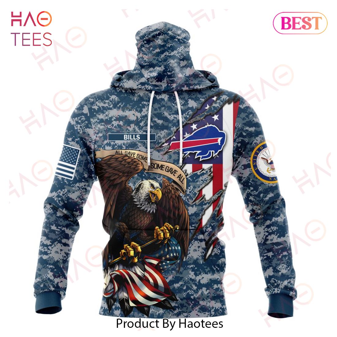 NFL Buffalo Bills Honor US Navy Veterans 3D Hoodie NFL Buffalo Bills Honor US Navy Veterans 3D Hoodie