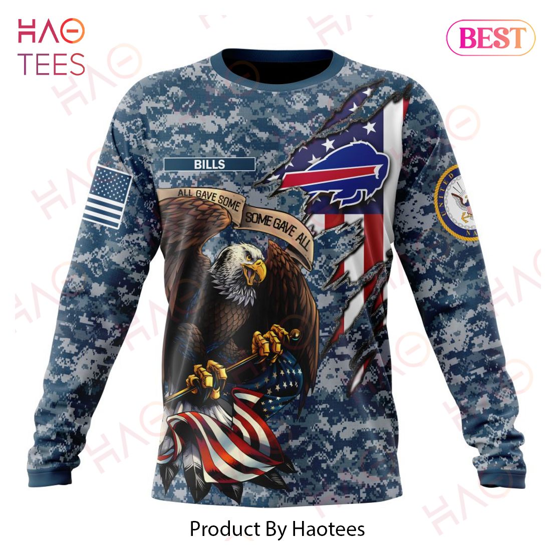 NFL Buffalo Bills Honor US Navy Veterans 3D Hoodie NFL Buffalo Bills Honor US Navy Veterans 3D Hoodie