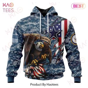 NFL Dallas Cowboys Honor US Navy Veterans 3D Hoodie