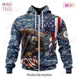 NFL Dallas Cowboys Honor US Navy Veterans 3D Hoodie