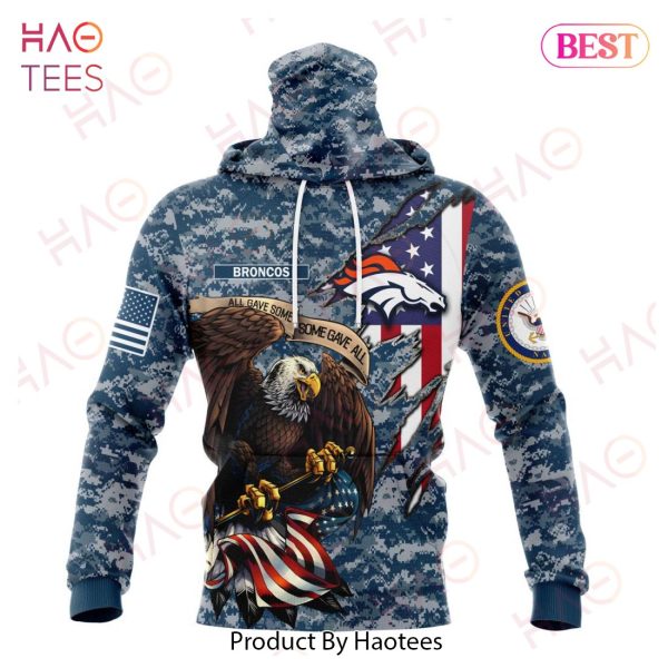 NFL Denver Broncos Honor US Navy Veterans 3D Hoodie