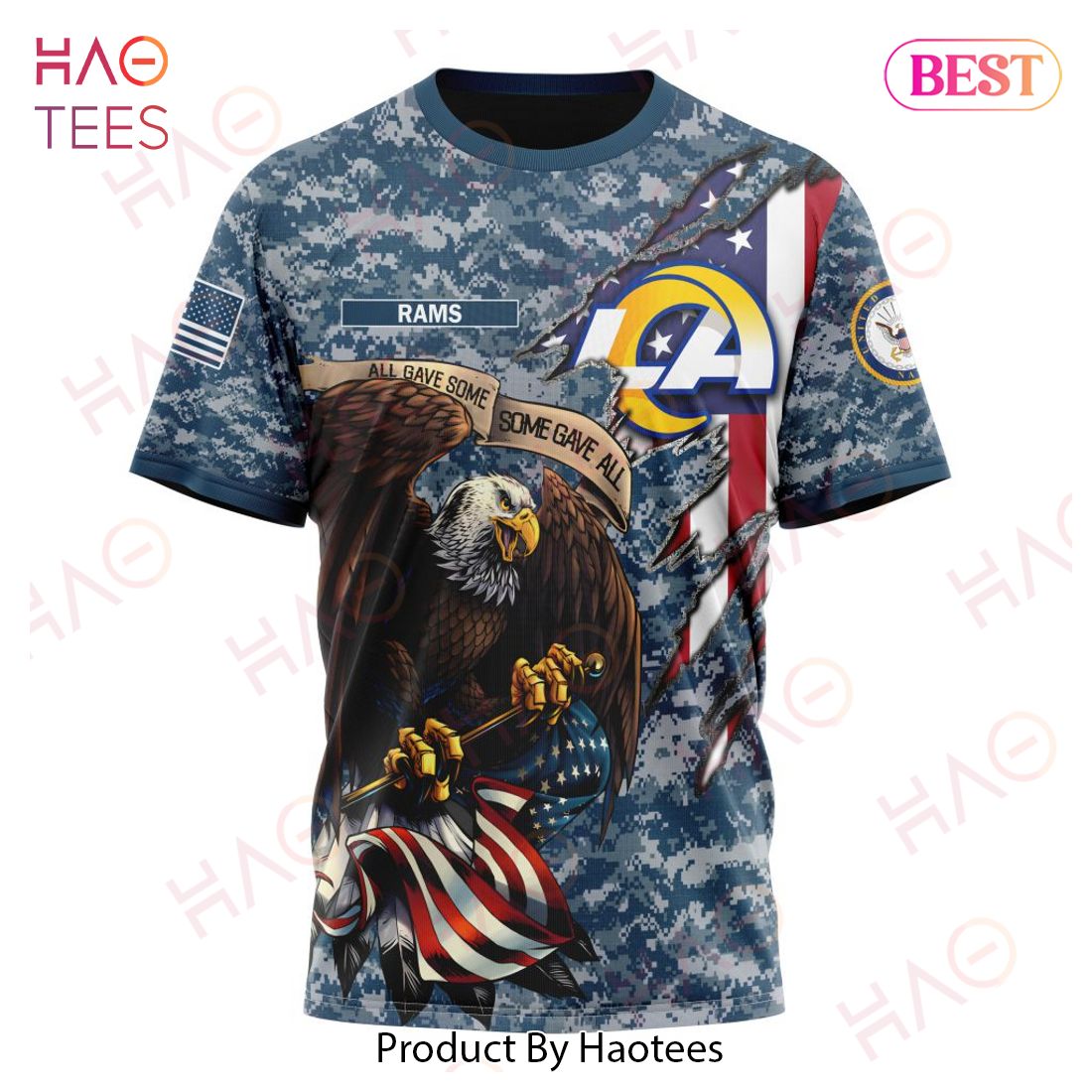 NFL Los Angeles Rams Honor US Navy Veterans 3D Hoodie NFL Los Angeles Rams Honor US Navy Veterans 3D Hoodie