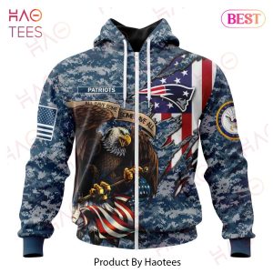 NFL New England Patriots Honor US Navy Veterans 3D Hoodie