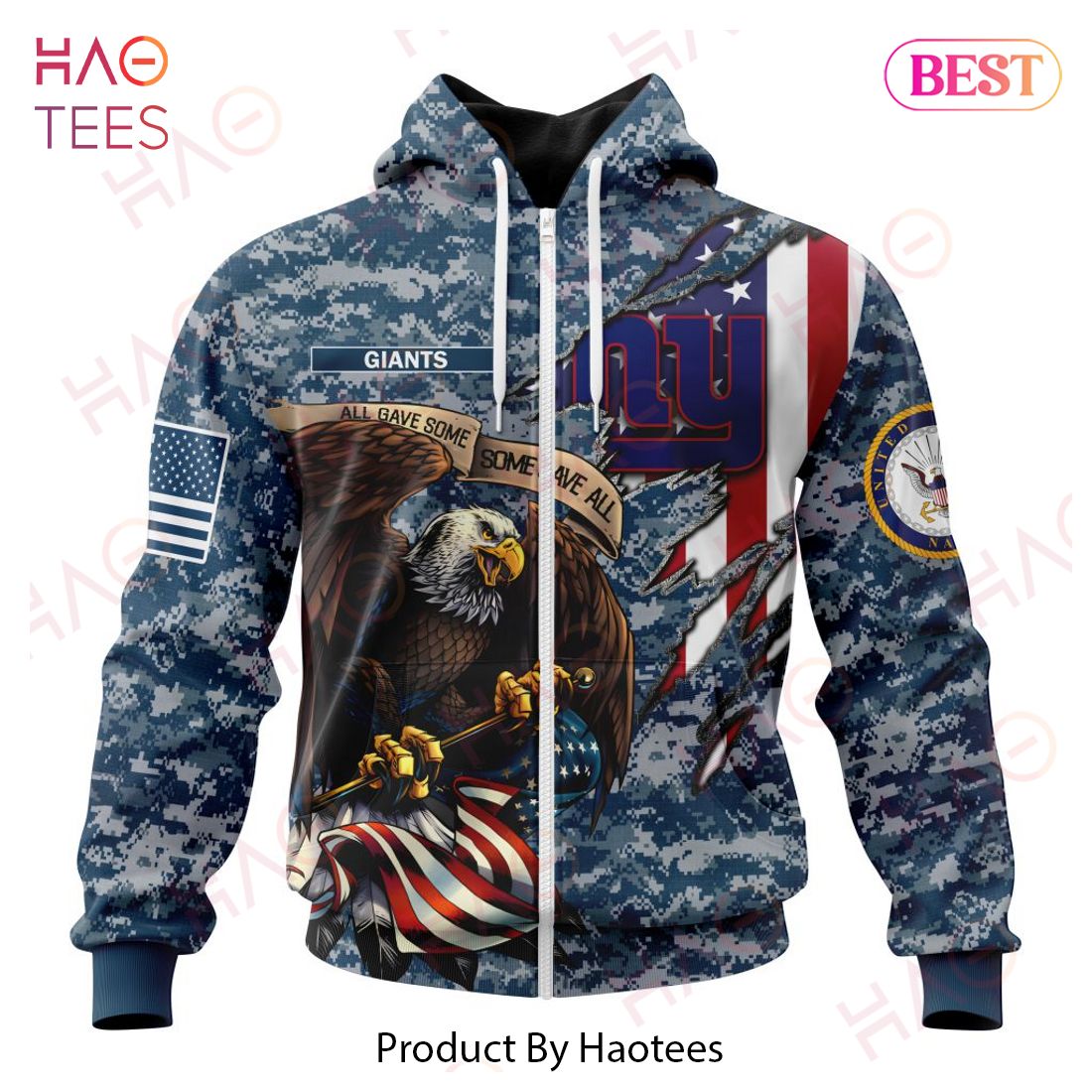 NFL New York Giants Honor US Navy Veterans 3D Hoodie NFL New York Giants Honor US Navy Veterans 3D Hoodie