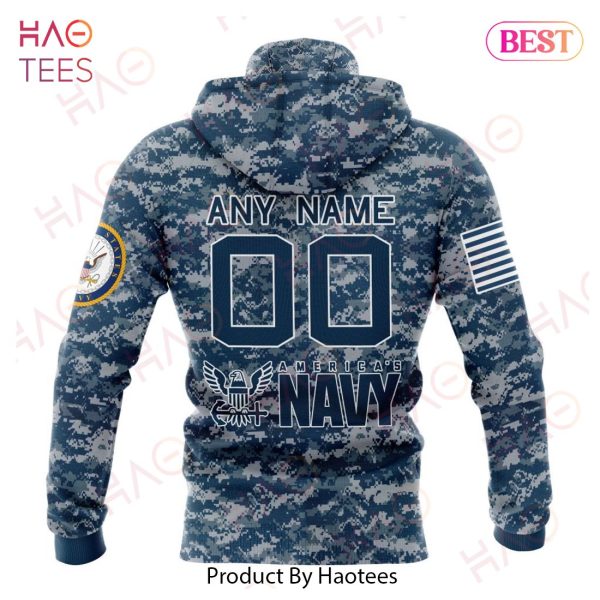 NFL New York Giants Honor US Navy Veterans 3D Hoodie
