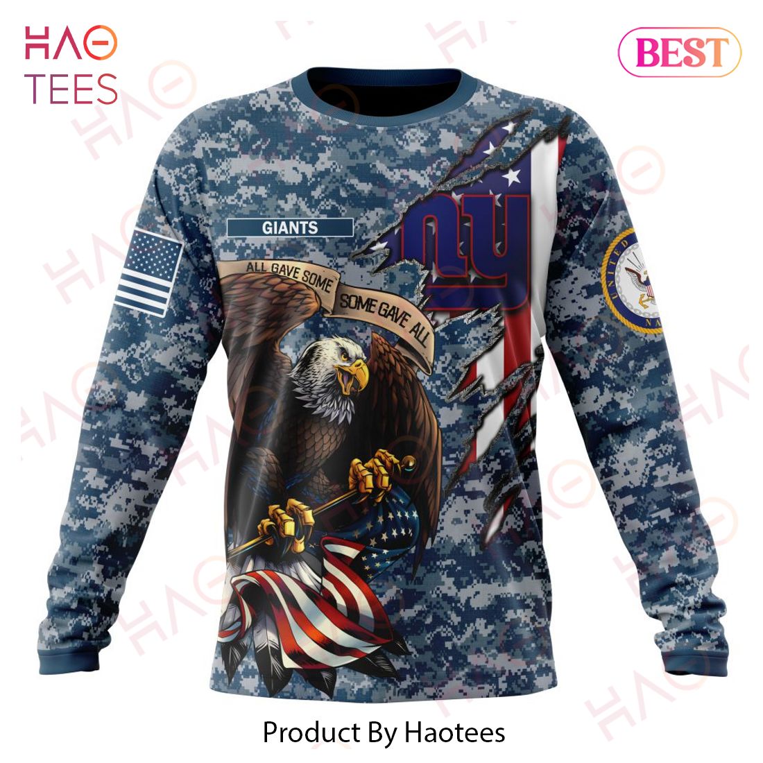 NFL New York Giants Honor US Navy Veterans 3D Hoodie NFL New York Giants Honor US Navy Veterans 3D Hoodie